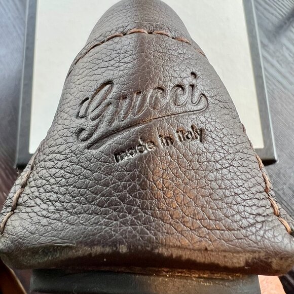 Men’s Gucci Plain Toe Moccasin Leather Loafers & Slip-ons - Picture 11 of 13